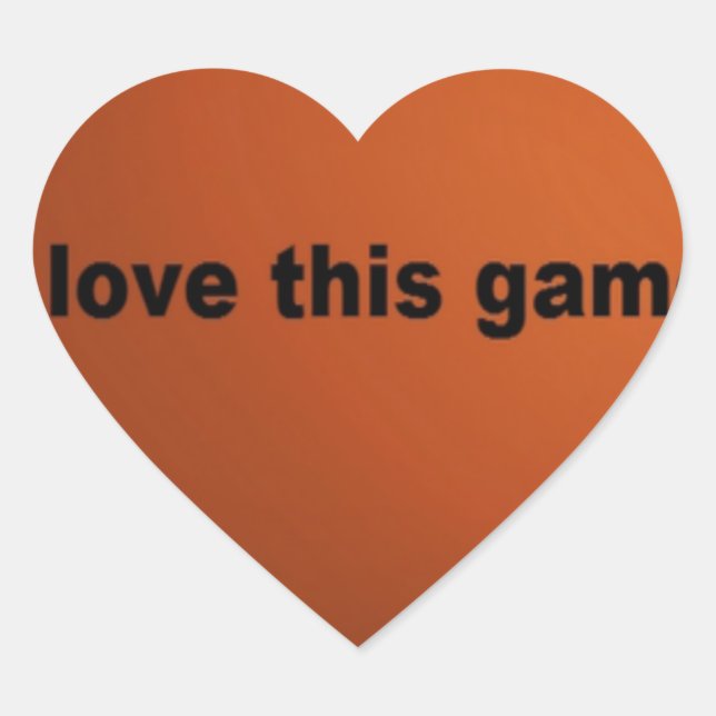 American football heart sticker (Front)