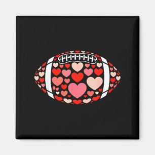 American Football Hearts Valentines Day Women Girl Magnet