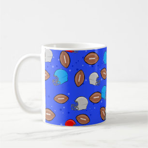 American Football - Helmet & Ball Seamless Pattern Coffee Mug