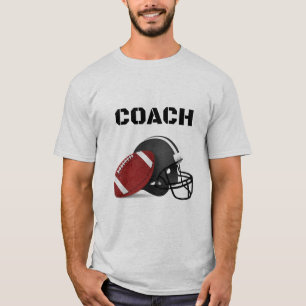 American Football Helmet & Ball – Sports Fan Desig T-Shirt