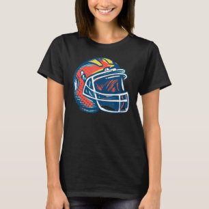American Football Helmet Coach Team Player T-Shirt