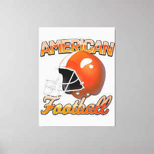 American Football logo Canvas Print