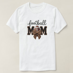 American Football Mama Faux yarn,  Knit Style T-Shirt