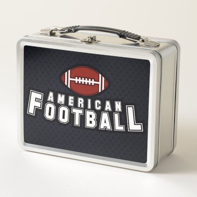 American Football Metal Lunch Box (Front)
