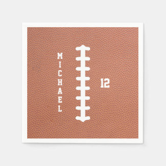 American Football Name Birthday Party Napkin