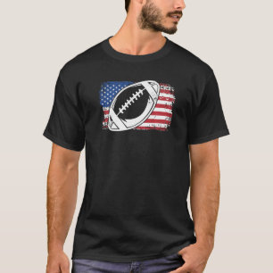 American Football On U.S. Flag Premium T-Shirt