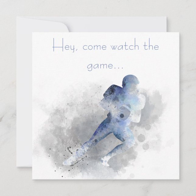 AMERICAN FOOTBALL PLAYER 1 INVITATION (Front)