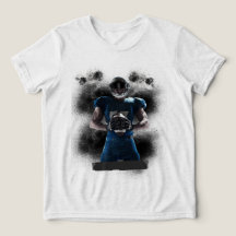 American Football Player Back Design T-shirt