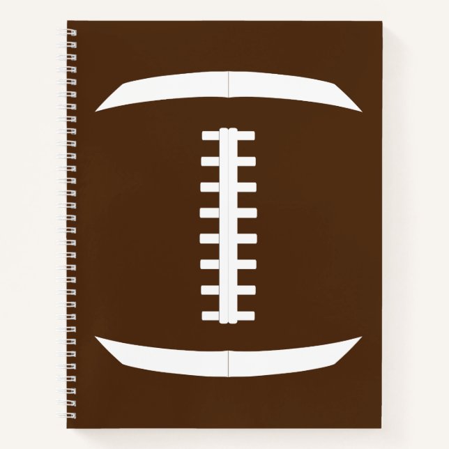 American Football Player Custom Team Colour Sports Notebook (Front)