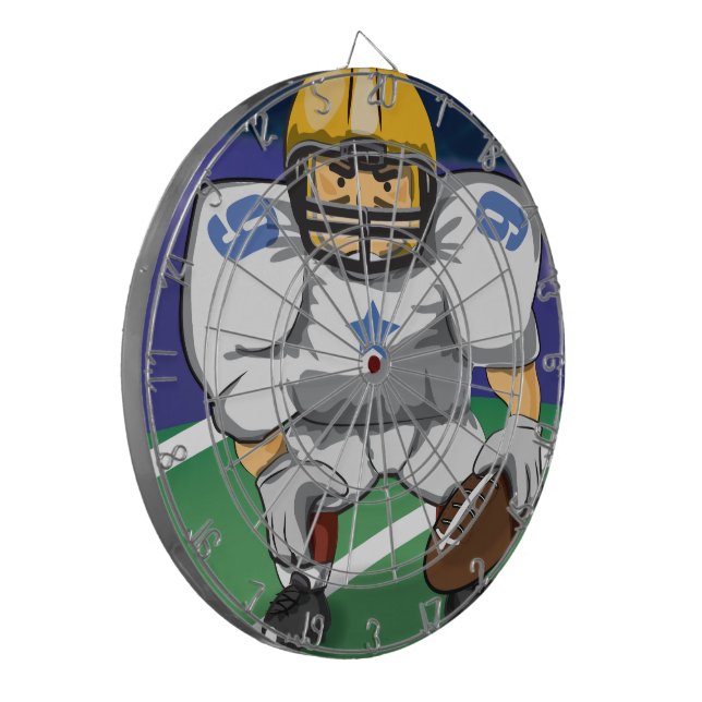 American football player dartboard (Front Left)