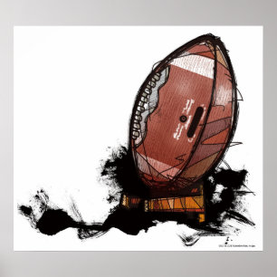 American football poster