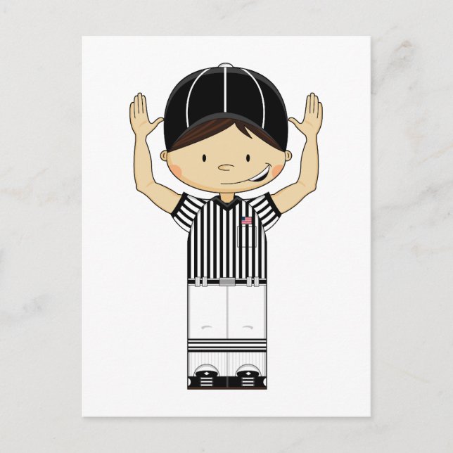 American Football Referee Postcard (Front)