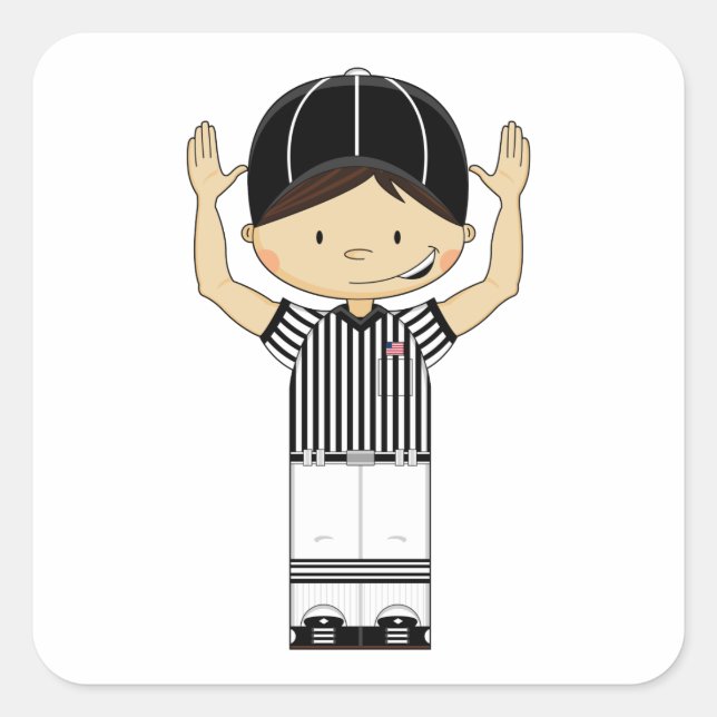 American Football Referee Sticker (Front)