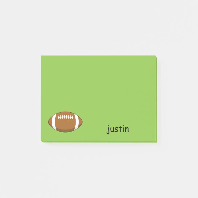 American Football Rugby Ball Personalize Post-it Notes (Front)