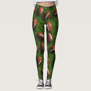American Football Seamless Sports Pattern Leggings