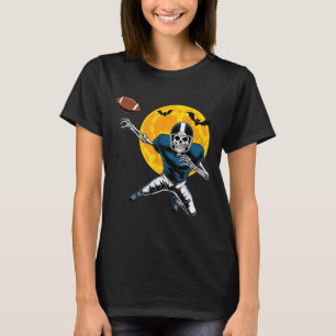 American Football Skeleton Halloween Women Kids Me T-Shirt