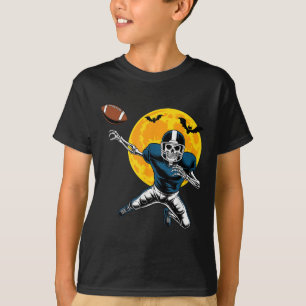 American Football Skeleton Halloween Women Kids Me T-Shirt