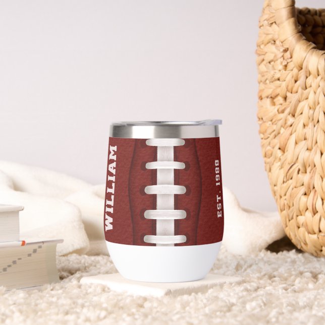 American Football Skinny Ruby Ball Team Name (Living Room)