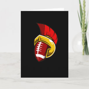 American Football Spartan Football Player Team Card