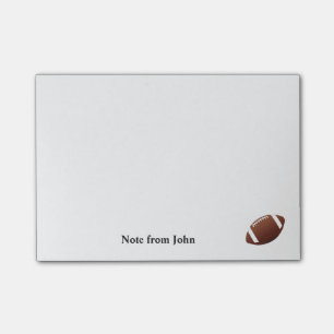 American Football Sport Theme Custom Name Text Post-it Notes
