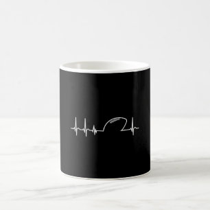 American Football Team Heart Heartbeat Player Gift Coffee Mug