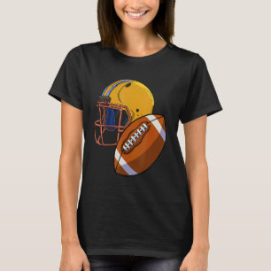 American Football Team   Men Football Helmet & Bal T-Shirt