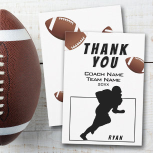 American Football Thank you Coach Card