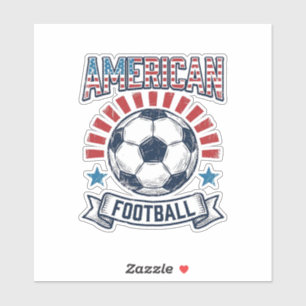 American Football Vintage Soccer Ball Shirt Design
