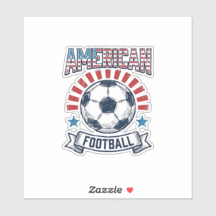 American Football Vintage Soccer Ball Shirt Design