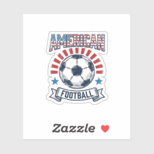 American Football Vintage Soccer Ball Shirt Design