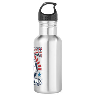 American Football Vintage Soccer Ball Shirt Design 532 Ml Water Bottle