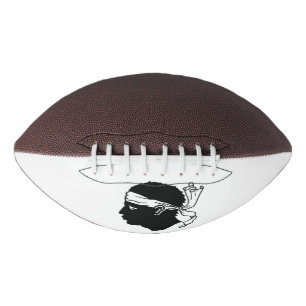 American football with flag of Corsica