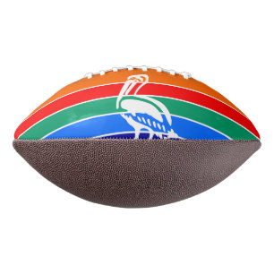 American football with flag of St. Petersburg