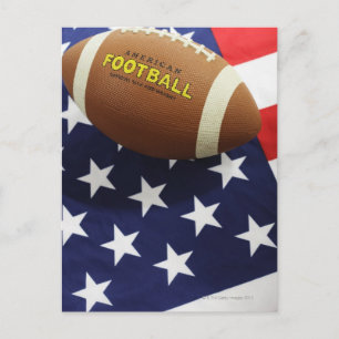 American football with the US flag Postcard