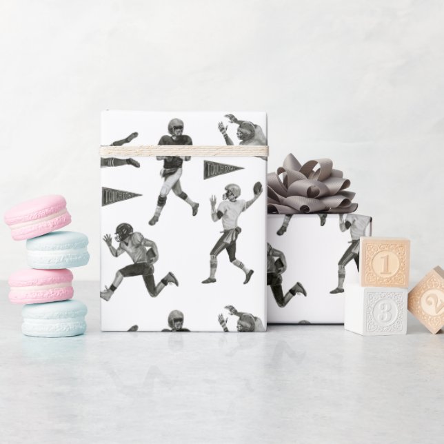 American Football Wrapping Paper (Baby Shower)