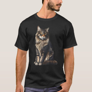 American Forest Cat Maine-Coon Cat T-Shirt