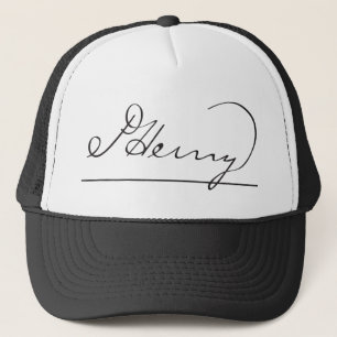 American Founding Father Patrick Henry's Signature Trucker Hat