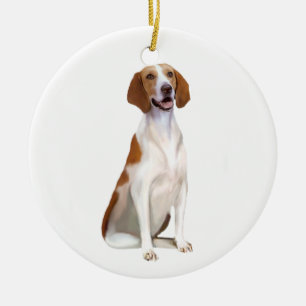 American Foxhound (A) Ceramic Ornament