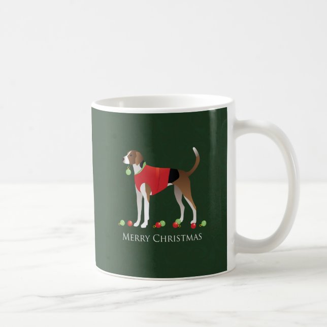 American Foxhound Christmas Coffee Mug (Right)