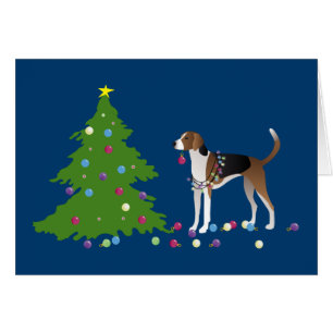 American Foxhound Christmas Design