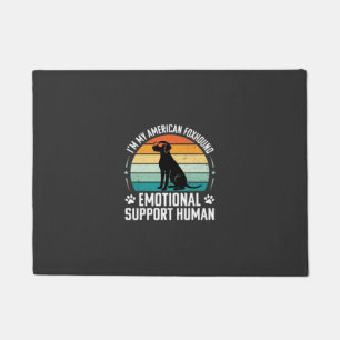 American Foxhound Emotional Support Human Dog Doormat