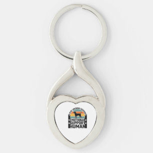 American Foxhound Emotional Support Human Shirt De Keychain