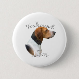 American Foxhound Mom 2 Inch Round Button