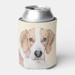 American Foxhound Painting - Cute Original Dog Art Can Cooler