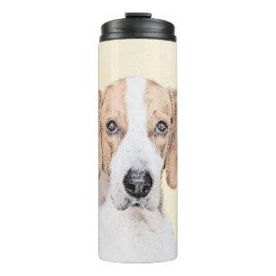 American Foxhound Painting - Cute Original Dog Art Thermal Tumbler