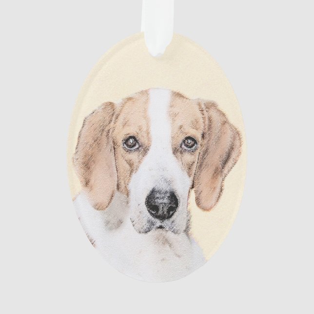 American Foxhound Painting - Joli art original chi (dos)