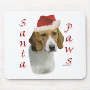 American Foxhound Santa Paws Mouse Pad