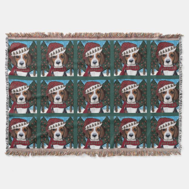 American Foxhound  Throw Blanket (Front)