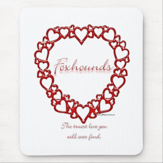American Foxhound True Love Mouse Pad