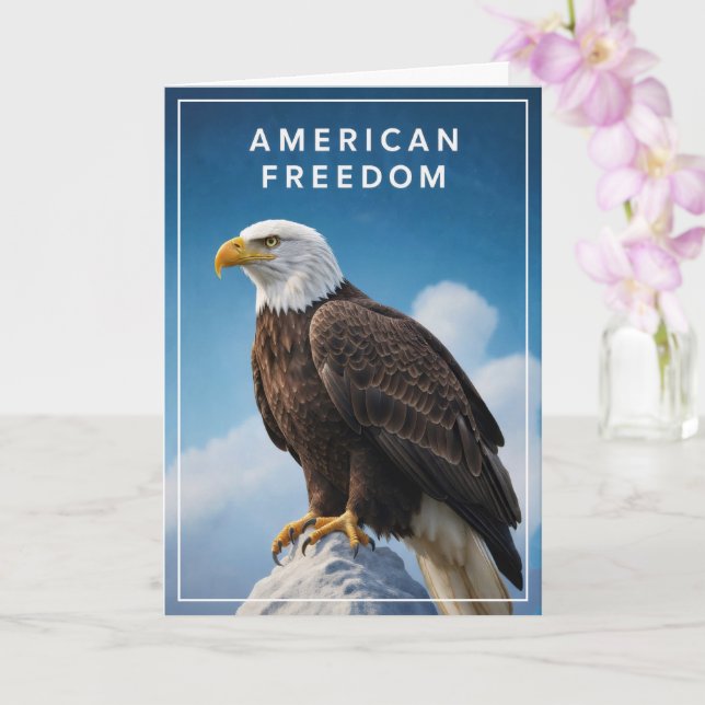 American Freedom Eagle Card (Orchid)